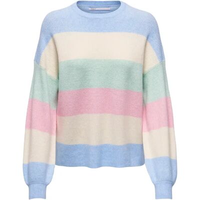 Gestreifter Pullover Frau Only Atia Bleu S Femme Gestreifter Pullover Frau Only Atia Bleu S Femme