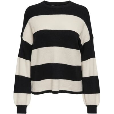 Pullover Frau Only Atalia Stripe Noir L Femme Pullover Frau Only Atalia Stripe Noir L Femme