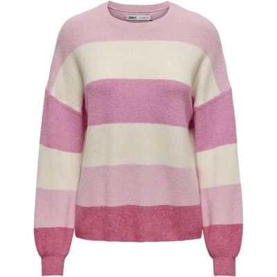 Gestreifter Pullover Frau Only Atia Rose XS Femme Gestreifter Pullover Frau Only Atia Rose XS Femme