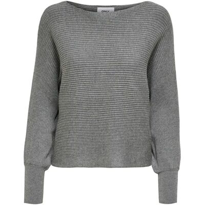 Langarmpullover Frau Only Adaline Gris M Femme Langarmpullover Frau Only Adaline Gris M Femme