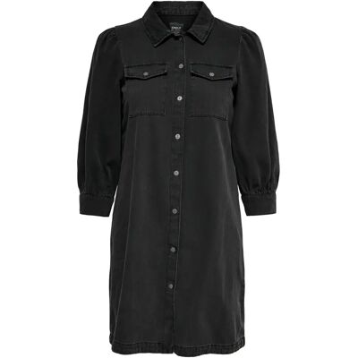 Jeanskleid Frau Only Onlfelica Noir S Femme Jeanskleid Frau Only Onlfelica Noir S Femme