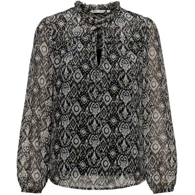 Langärmelige Bluse, Frau Only Ditsy Noir XL Femme Langärmelige Bluse, Frau Only Ditsy Noir XL Femme