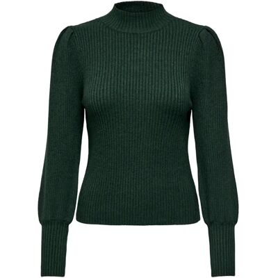 Pullover mit Stehkragen aus Strick für Frauen Only Katia Vert S Femme Pullover mit Stehkragen aus Strick für Frauen Only Katia Vert S Femme