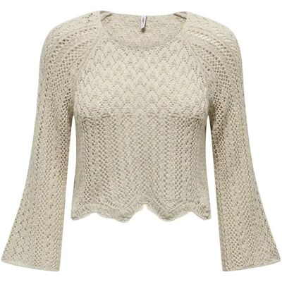 Pullover mit 3/4-Ärmeln, Frau Only Nola Life Gris XS Femme Pullover mit 3/4-Ärmeln, Frau Only Nola Life Gris XS Femme