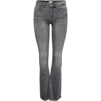 Women's Mid Flared Jeans Only Onlblush tai0918 Gris Mx30 Femme Women's Mid Flared Jeans Only Onlblush tai0918 Gris Mx30 Femme