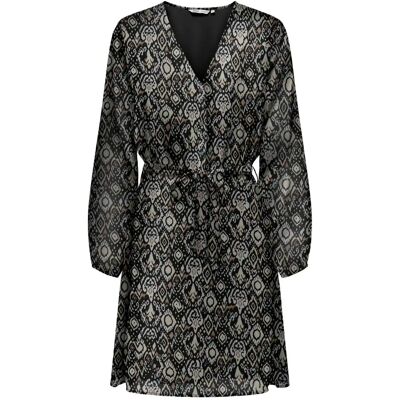 3/4-Kleid, Frau Only Cera Life Noir XS Femme 3/4-Kleid, Frau Only Cera Life Noir XS Femme