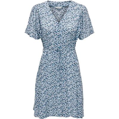 Kurzes Kleid, Frau Only Evida Bleu XS Femme Kurzes Kleid, Frau Only Evida Bleu XS Femme