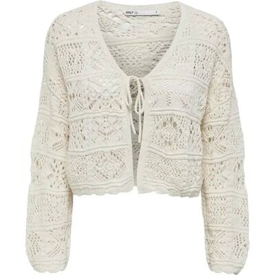 Strickjacke, Damen Only Beach Life 7/8 O-N Beige L Femme Strickjacke, Damen Only Beach Life 7/8 O-N Beige L Femme