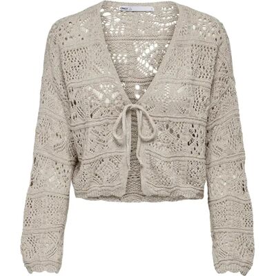 Strickjacke, Damen Only Beach Life Beige XS Femme Strickjacke, Damen Only Beach Life Beige XS Femme