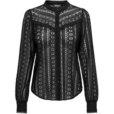 T-Shirt Only Reba Life Noir L Femme T-Shirt Only Reba Life Noir L Femme