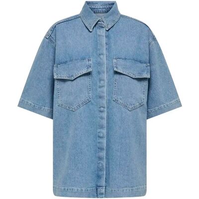 Oversize-Hemd, Damen Only Sophie Bleu M Femme Oversize-Hemd, Damen Only Sophie Bleu M Femme