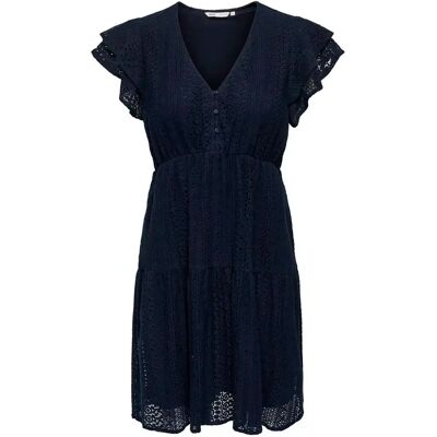 Kleid Frau Only Helena Lace Bleu S Femme Kleid Frau Only Helena Lace Bleu S Femme