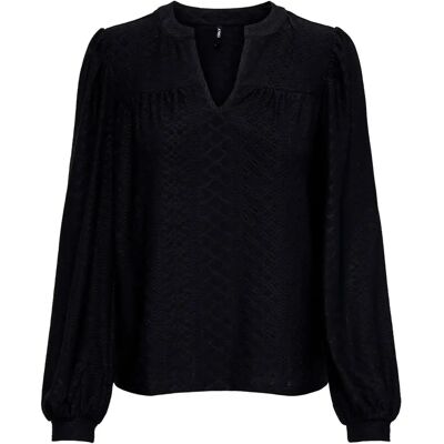 Langärmelige Bluse, Frau Only Onlsandra Split Jrs Noir S Femme Langärmelige Bluse, Frau Only Onlsandra Split Jrs Noir S Femme