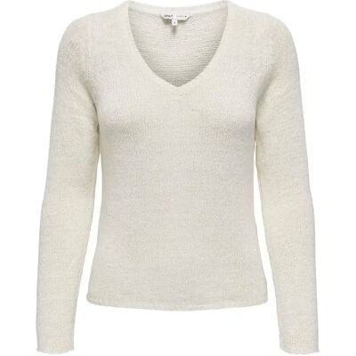 V-Ausschnitt Pulli für Damen Only Geena Blanc L Femme V-Ausschnitt Pulli für Damen Only Geena Blanc L Femme