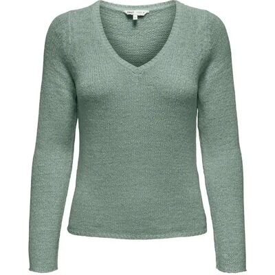 V-Ausschnitt Pulli für Damen Only Geena Vert L Femme V-Ausschnitt Pulli für Damen Only Geena Vert L Femme