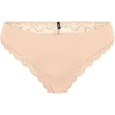 Höschen für Damen Only Chloe Lace Brazil Beige M Femme Höschen für Damen Only Chloe Lace Brazil Beige M Femme