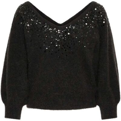 Pullover mit V-Ausschnitt Damen Part Two Malan Noir S Femme Pullover mit V-Ausschnitt Damen Part Two Malan Noir S Femme