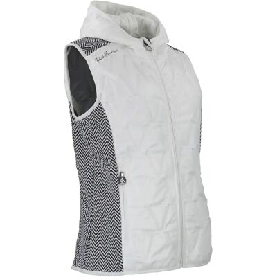 Daunenweste mit Kapuze, Damen Peak Mountain Blanc L Femme Daunenweste mit Kapuze, Damen Peak Mountain Blanc L Femme