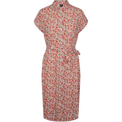 Hemdkleid Frau Pieces Nya Rouge XS Femme Hemdkleid Frau Pieces Nya Rouge XS Femme