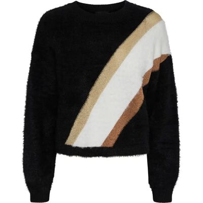 Sweatshirt Damen Pieces Pcmilo Lurex Noir S Femme Sweatshirt Damen Pieces Pcmilo Lurex Noir S Femme