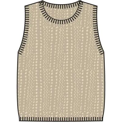 Ärmelloser Pullover Damen Pulz Jeans Nia Blanc L Femme Ärmelloser Pullover Damen Pulz Jeans Nia Blanc L Femme