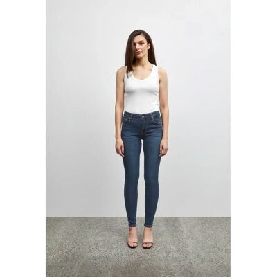 Jeans mit hoher Taille Damen Pulz Jeans Emmelina Skinny Bleu 28x32 Femme Jeans mit hoher Taille Damen Pulz Jeans Emmelina Skinny Bleu 28x32 Femme
