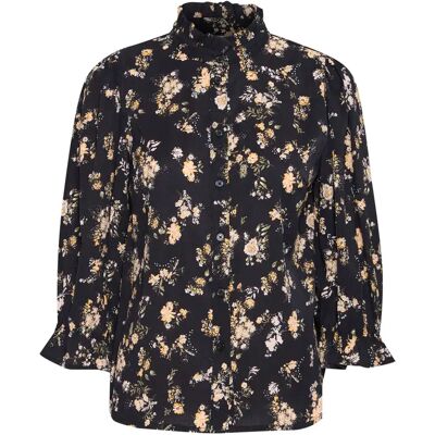 Damenbluse mit 3/4-Ärmeln Pulz Jeans Talulla Noir XL Femme Damenbluse mit 3/4-Ärmeln Pulz Jeans Talulla Noir XL Femme
