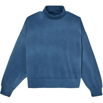 Fleece Rollkragenpullover Damen Quiksilver Fox River Bleu L Femme Fleece Rollkragenpullover Damen Quiksilver Fox River Bleu L Femme
