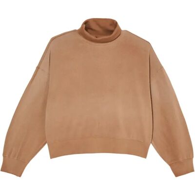 Fleece Rollkragenpullover Damen Quiksilver Fox River Marron L Femme Fleece Rollkragenpullover Damen Quiksilver Fox River Marron L Femme