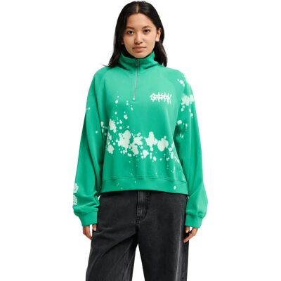 Sweatshirt 1/4 Reißverschluss Damen Quiksilver Coronet Vert M Femme Sweatshirt 1/4 Reißverschluss Damen Quiksilver Coronet Vert M Femme