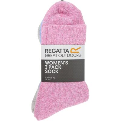Socken für Damen Regatta (x3) Rose TU Femme Socken für Damen Regatta (x3) Rose TU Femme