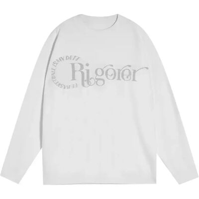 Logo-Pullover Rigorer Beige 4XL Mixte Logo-Pullover Rigorer Beige 4XL Mixte