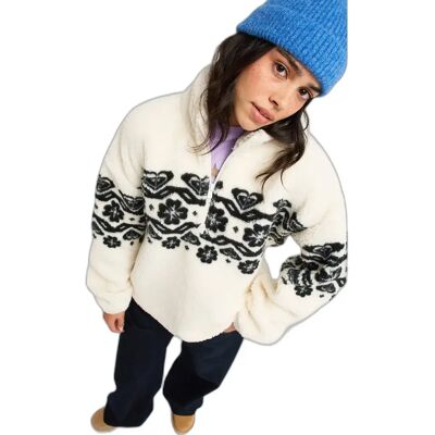 Fleece für Damen Roxy Treasure Soul Blanc M Femme Fleece für Damen Roxy Treasure Soul Blanc M Femme