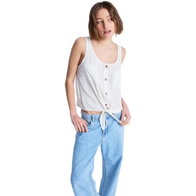 Ärmellose Bluse, Damen Roxy Tropical Hill Blanc M Femme Ärmellose Bluse, Damen Roxy Tropical Hill Blanc M Femme