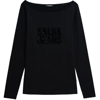 Pull mit Logo für Frauen Salsa Jeans Noir S Femme Pull mit Logo für Frauen Salsa Jeans Noir S Femme