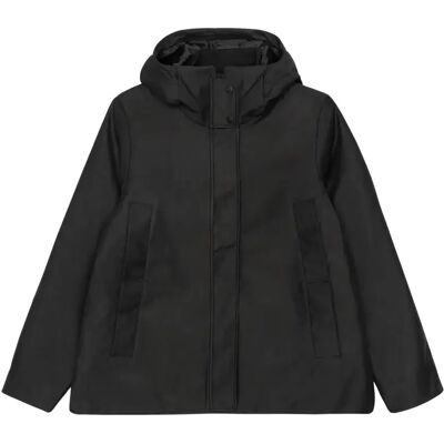 Kurzer Parka mit Kapuze, Damen Selfhood Noir M Femme Kurzer Parka mit Kapuze, Damen Selfhood Noir M Femme