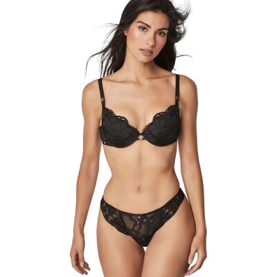 String Damen Selmark Federica Noir L Femme String Damen Selmark Federica Noir L Femme