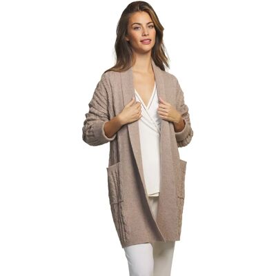 Strickjacke, Damen Selmark Complementos Vainica Marron M/L Femme Strickjacke, Damen Selmark Complementos Vainica Marron M/L Femme