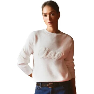 Pullover Damen She is Sunday Sadie Beige M/L Femme Pullover Damen She is Sunday Sadie Beige M/L Femme