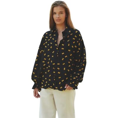 Langarmshirt Damen She is Sunday Farfalle Noir M Femme Langarmshirt Damen She is Sunday Farfalle Noir M Femme