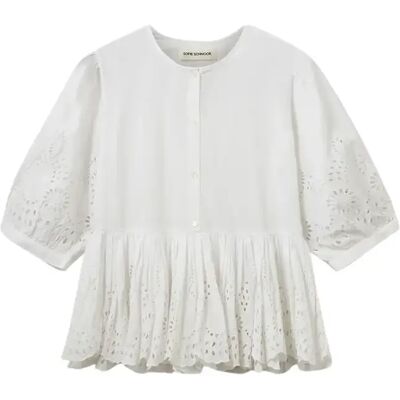 Damenbluse Sofie Schnoor Hattiesw Blanc 36 Femme Damenbluse Sofie Schnoor Hattiesw Blanc 36 Femme