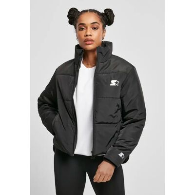 Daunenjacke für Damen Urban Classics starter Noir M Femme Daunenjacke für Damen Urban Classics starter Noir M Femme