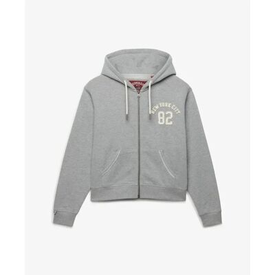 Kapuzenjacke Superdry Athletic Essential Gris XS Femme Kapuzenjacke Superdry Athletic Essential Gris XS Femme