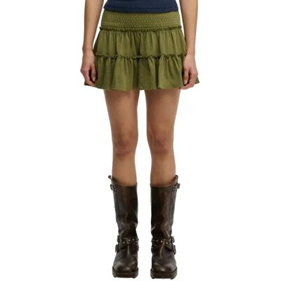 Damen Jersey Minirock Superdry Vert L Femme Damen Jersey Minirock Superdry Vert L Femme