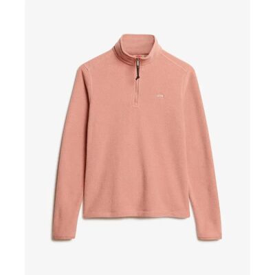 Damen Fleece-Pullover mit halbem Reißverschluss Superdry Rose L Femme Damen Fleece-Pullover mit halbem Reißverschluss Superdry Rose L Femme