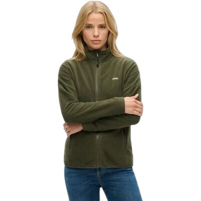Fleece mit Reißverschluss Damen Superdry Vert XS Femme Fleece mit Reißverschluss Damen Superdry Vert XS Femme