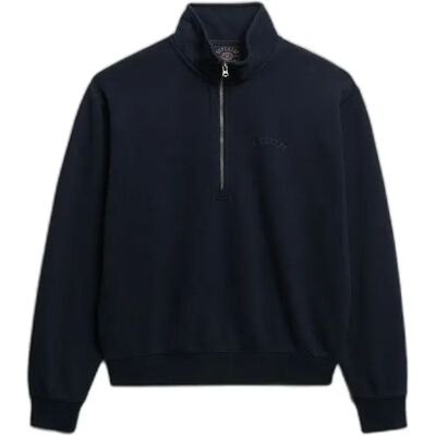 Pull mit Logo und Stehkragen für Frauen Superdry Essential Bleu XS Femme Pull mit Logo und Stehkragen für Frauen Superdry Essential Bleu XS Femme