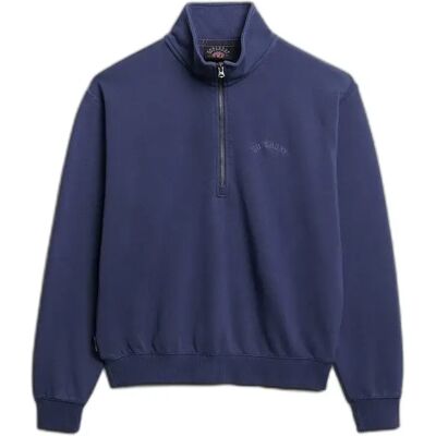 Pull mit Logo und Stehkragen für Frauen Superdry Essential Bleu XL Femme Pull mit Logo und Stehkragen für Frauen Superdry Essential Bleu XL Femme