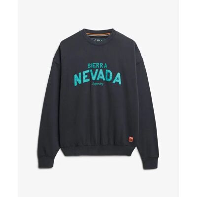 Sweatshirt, weit geschnitten, Damen Superdry Noir M Femme Sweatshirt, weit geschnitten, Damen Superdry Noir M Femme