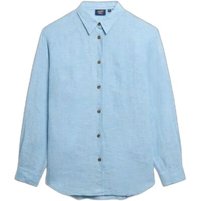 Damenhemd Superdry Bleu M Femme Damenhemd Superdry Bleu M Femme